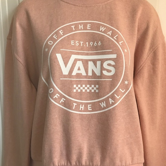 VANS Off the Wall Brand pink cotton/poly blend crewneck sweatshirt size S in EUC - Picture 3 of 16